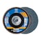 Pferd 5" x 5/8-11 Thd. POLIFAN Flap Disc - Z PSF STEELOX, Zirconia, 40 Grit, Flat 63015 - alternate 1